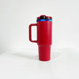 20 Pack Blue Underneath 40oz H2.0 Tumblers Blue Plated White Red Gradient Pink Blue White Black Thermos Cup for Laser Engraving_GGblanks