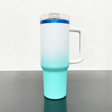 20 Pack USA RTS 40oz Blue Plated Ombre Powder Coated H2.0 Quencher Tumblers For Laser Engraving_GGblanks