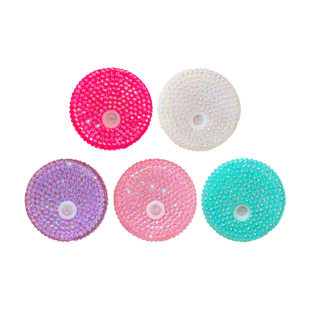 50 Pack 16oz Shimmer Glass Can With Bling Rhinestone Plastic Lids_GGblanks