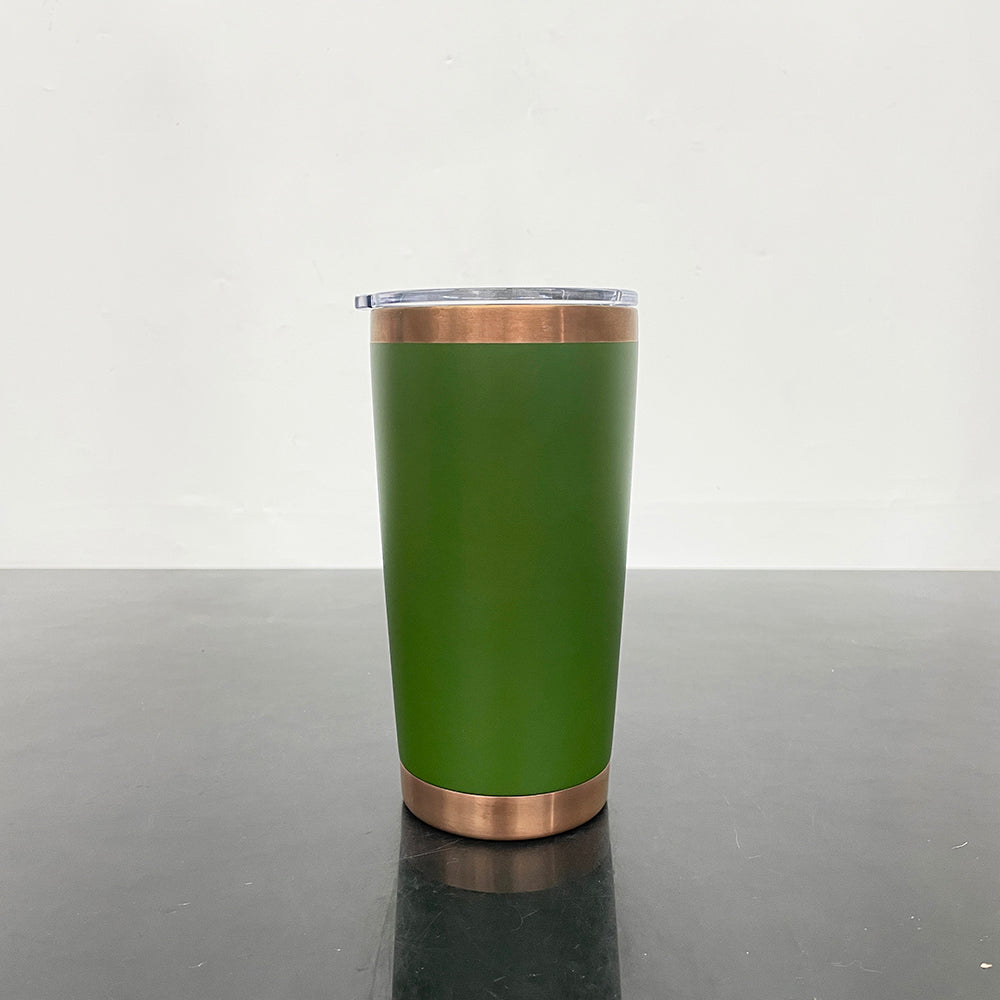 25 Pack 20oz Copper Plated Underneath Powder Coated Stainless Steel Tumbler  with Magnetic Lid_GGblanks