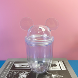 60 Pack Double walled Individual White Box Package 450ml Plastic Cups_GGblanks