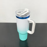 20 Pack USA RTS 40oz Blue Plated Ombre Powder Coated H2.0 Quencher Tumblers For Laser Engraving_GGblanks