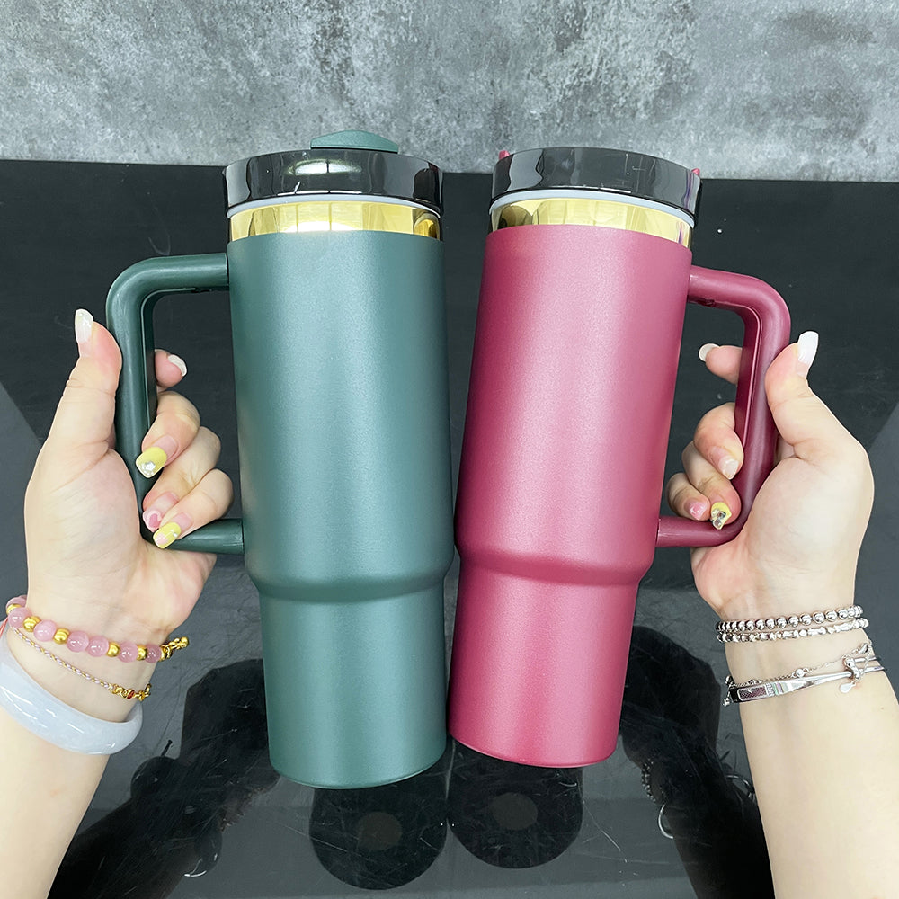 20 Pack 30oz H2.0 Mirror Gold Plated 7 Colors Red Blue Dark Green Black White Pink Quencher Tumblers_GGblanks