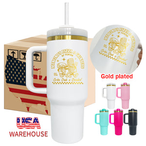 20 Pack 40oz H2.0 Gold Plated/Mirror Gold Underneath Tumblers for Laser Engraving_GGblanks