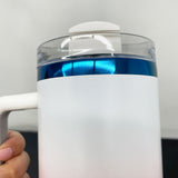 20 Pack USA RTS 40oz Blue Plated Ombre Powder Coated H2.0 Quencher Tumblers For Laser Engraving_GGblanks