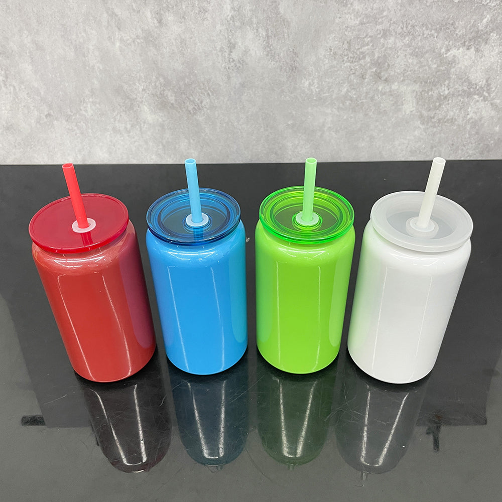 25 Pack USA RTS 16oz Christmas Stainless Steel Cans Blank Sublimation Black Red Blue Green Soda Cans_GGblanks