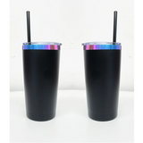 25 Pack 20oz 20 Pack 30oz 40oz Powder Coated H2.0 Purple/Blue Underneath Quencher Tumbler_GGblanks