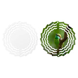 China RTS_Newly Design 4 Inch Wind Chimes Custom Metal Wind Spinner Blanks Sublimation DIY - GGblanks