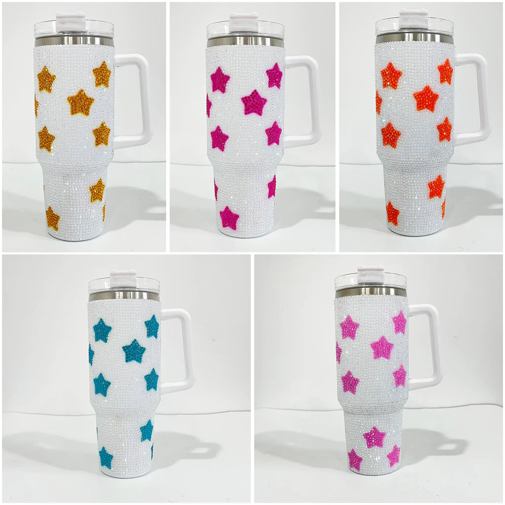 China RTS_40oz Star Bling Rhinestone Tumblers 20pcs 40BLINGSTAR_GGblanks