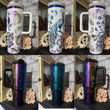 20 Pack 30oz H2.0 Rainbow Plated Powder Coated Colorful Quencher Tumbler_GGblanks