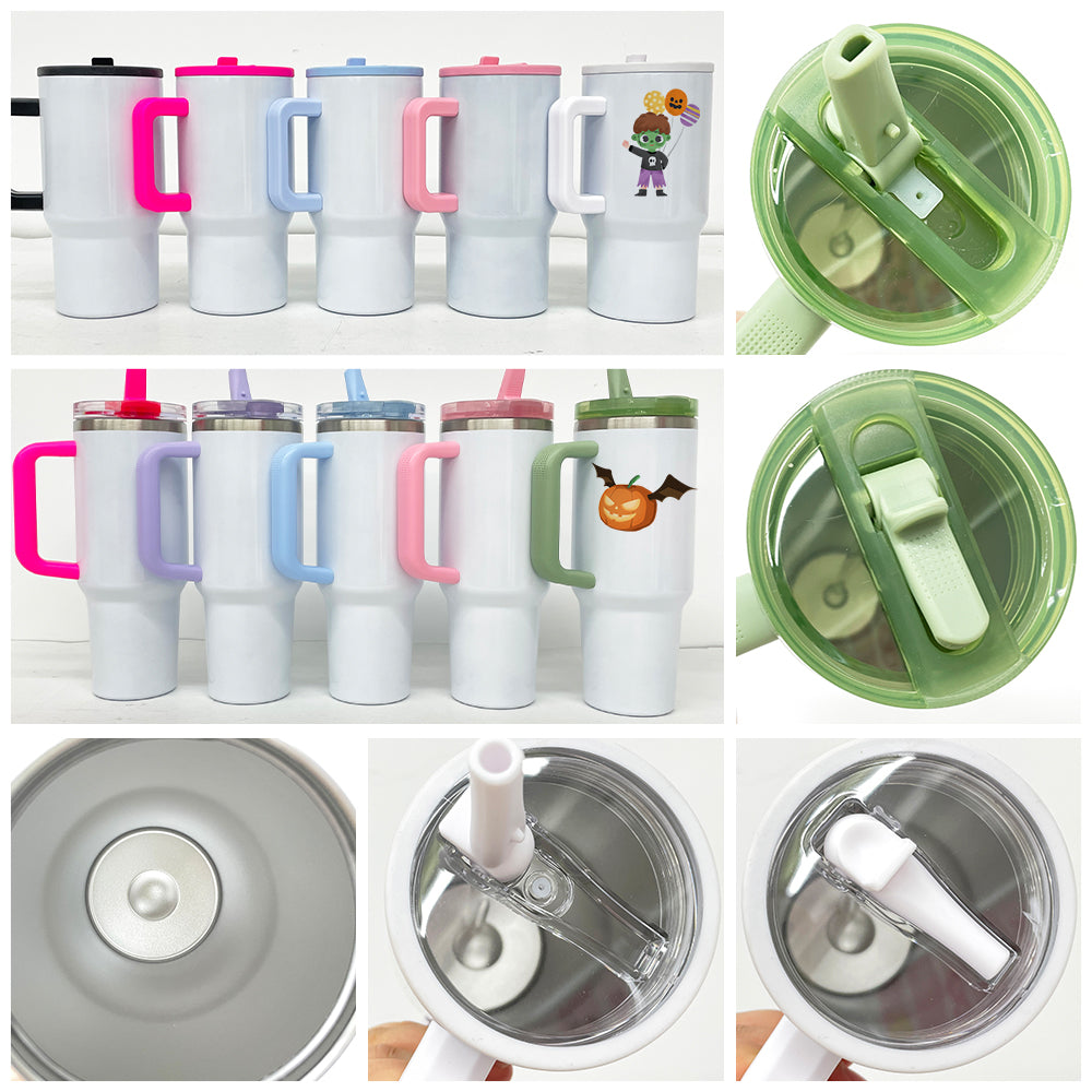 20 Pack 25 Pack GITD Blank Sublimation 20oz 40oz Tumbler with Leakproof Straw Lids_GGblanks