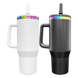 16 Pack 40oz Powder Coated Colorful Rainbow Plated Leak Proof Tumblers with Fantastic Leakproof Lids_GGblanks