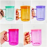 25 Pack Mutiful Size 9oz/11oz/12oz/15oz/17oz/20oz Glass Jelly Macaron Mugs Blank Sublimation or Snow Globe_GGblanks