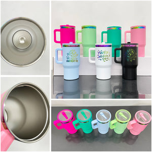 25 Pack Rainbow Underneath 20oz Kids Stainless Steel Tumblers with Leak Proof Straw Lids_GGblanks