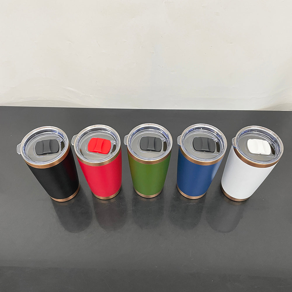 25 Pack 20oz Copper Plated Underneath Powder Coated Stainless Steel Tumbler with Magnetic Lid_GGblanks