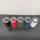 25 Pack 20oz Copper Plated Underneath Powder Coated Stainless Steel Tumbler with Magnetic Lid_GGblanks