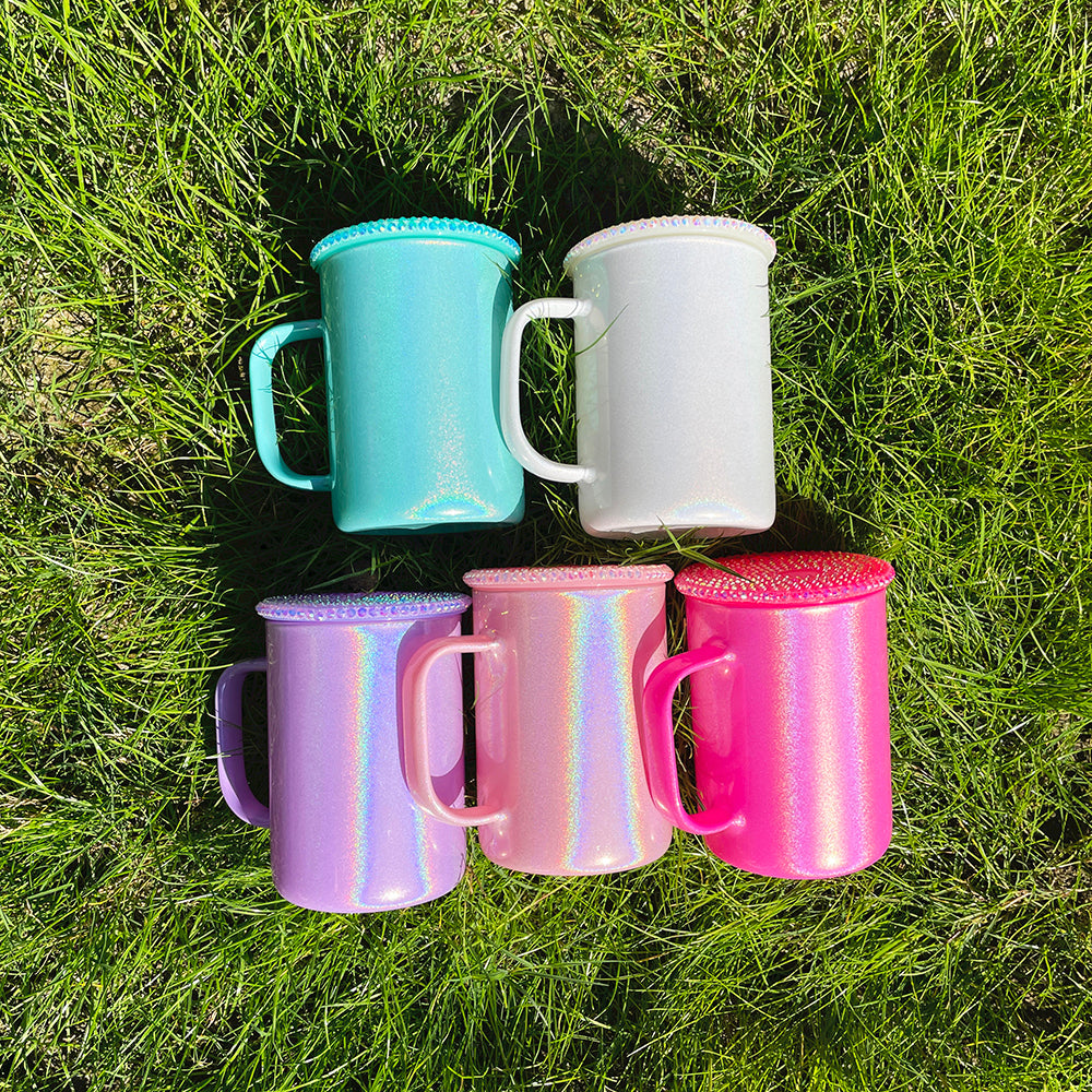 25 Pack Mutiful Size 9oz/11oz/12oz/15oz/17oz/20oz Glass Jelly Macaron Mugs Blank Sublimation or Snow Globe_GGblanks