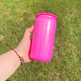 50 Pack 16oz Shimmer Glass Can With Bling Rhinestone Plastic Lids_GGblanks