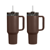 20 Pack 40oz Chocolate Brown Onyx Black Mirror Qencher Tumblers_GGblanks
