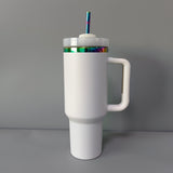 China RTS_Optional 40oz H2.0 special rainbow plated tumblers powder coat quencher tumbler 20pcs _GGblanks