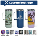 25 Pack China RTS 20oz Powder Coated Black Blue Pink White Purple Green Mugs Optional Colors_GGblanks