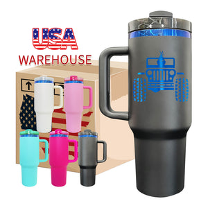 20 Pack Blue Underneath 40oz H2.0 Tumblers Blue Plated White Red Gradient Pink Blue White Black Thermos Cup for Laser Engraving_GGblanks