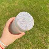 50 Pack 16oz Shimmer Glass Can With Bling Rhinestone Plastic Lids_GGblanks
