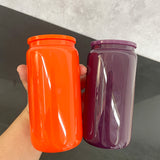 25 Pack 50 Pack USA RTS 2025 Autumn Winter Christmas Stainless Steel/Glass Can Versatile 16oz Glass Cans_GGblanks