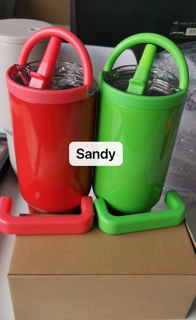 20 Pack 40oz Glossy Christmas Red Green H5.0 Tumblers for Laser Engraving_GGblanks