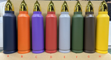 25 Pack 500ml 1000ml Bullet Tumbler Powder Coated Shotgun Shell Stainless Steel Water Bottle_GGblanks