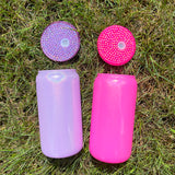 50 Pack 16oz Shimmer Glass Can With Bling Rhinestone Plastic Lids_GGblanks