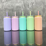 25 Pack USA 16oz Pudding Stainless Steel Cans Gold Plated Purple Blue Pink Green Orange Soda Cans_GGblanks
