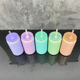 25 Pack USA 16oz Pudding Stainless Steel Cans Gold Plated Purple Blue Pink Green Orange Soda Cans_GGblanks