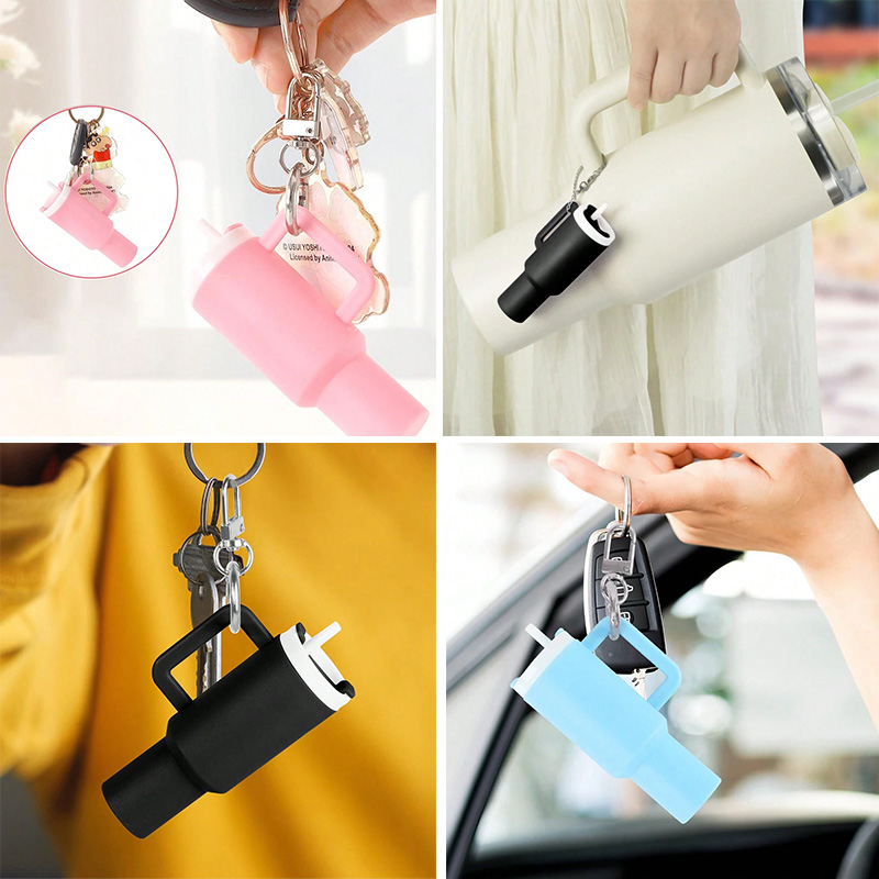 Mini Tumbler Mug Keychain Accessory With Detachable Storage For Lip Balm_GGblanks