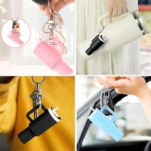 Mini Tumbler Mug Keychain Accessory With Detachable Storage For Lip Balm_GGblanks