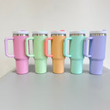 25 Pack H2.0 40oz Blank Sublimation Stanley Dupes Macaron Colors Matte Tumblers_GGblanks