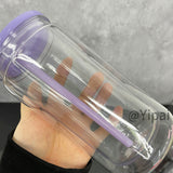 25 Pack 12oz Inner 16oz Outer Double Wall Snow Globe Plastic Cans_GGblanks