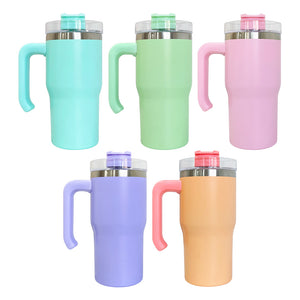 20oz USA RTS White/Matte Macaron Student tumblers Kids Tumblers for Sublimation_GGblanks
