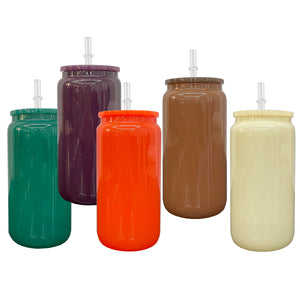 25 Pack 50 Pack USA RTS 2025 Autumn Winter Christmas Stainless Steel/Glass Can Versatile 16oz Glass Cans_GGblanks
