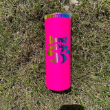20 Pack 20oz neon rainbow plated double walled stainless steel tumblers for sublimation and laser engraving_GGblanks