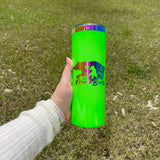 20 Pack 20oz neon rainbow plated double walled stainless steel tumblers for sublimation and laser engraving_GGblanks