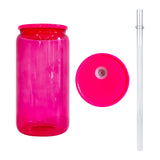 25 Pack 50 Pack 16oz Jelly Sublimation Glass Cans in Sweet Candy Colors_GGblanks