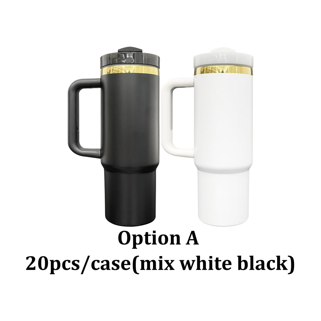 20 Pack 30oz H2.0 Mirror Gold Plated 7 Colors Red Blue Dark Green Black White Pink Quencher Tumblers_GGblanks