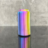 25 Pack 16oz Stainless Steel Cans Rainbow Plated 13pcs Black 12pcs White Soda Cans_GGblanks
