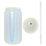 25 Pack 50 Pack 16oz Shimmer Cans Colorful Rainbow Glitter Beer Glass Can_GGblanks