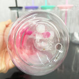 25 Pack 16oz Inner 20oz Outer Pre-Drilled Snow Globe Plastic Can with Colorful PP Lid and Plug_GGblanks