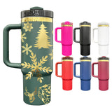 20 Pack 30oz H2.0 Mirror Gold Plated 7 Colors Red Blue Dark Green Black White Pink Quencher Tumblers_GGblanks