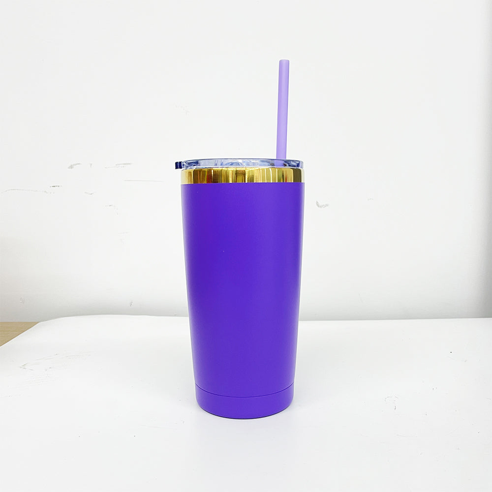25 Pack Mirror Gold Plated 20oz Gold Underneath Red Blue Purple Pink White Car Cup_GGblanks