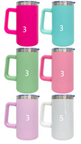 20 Pack 20oz Rainbow Plated/Copper Plated/Sublimation Blanks Stainless Steel Coffee Mugs with Handle_GGblanks