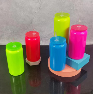 25 Pack 16oz Neon Stainless Steel Cans for Sublimation and Laser Engraving_GGblanks